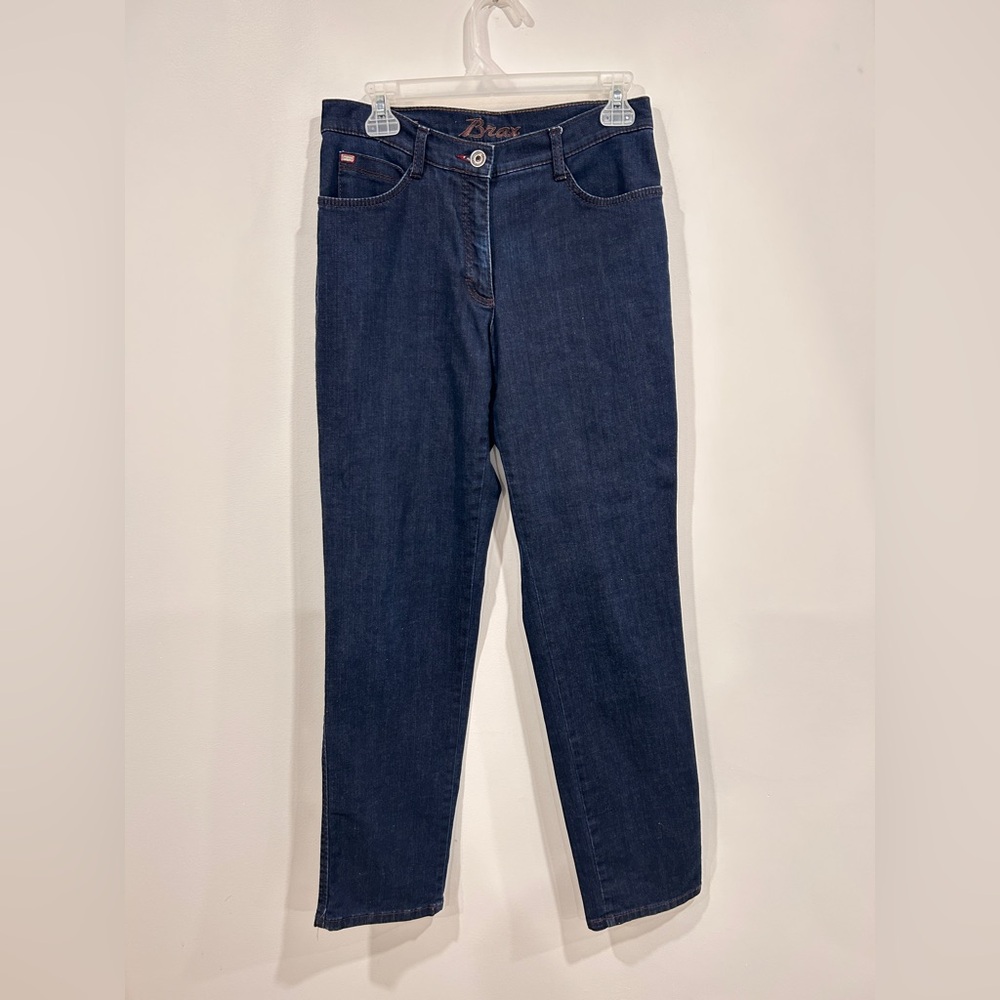 Dark Blue Straight Leg Women's Jeans